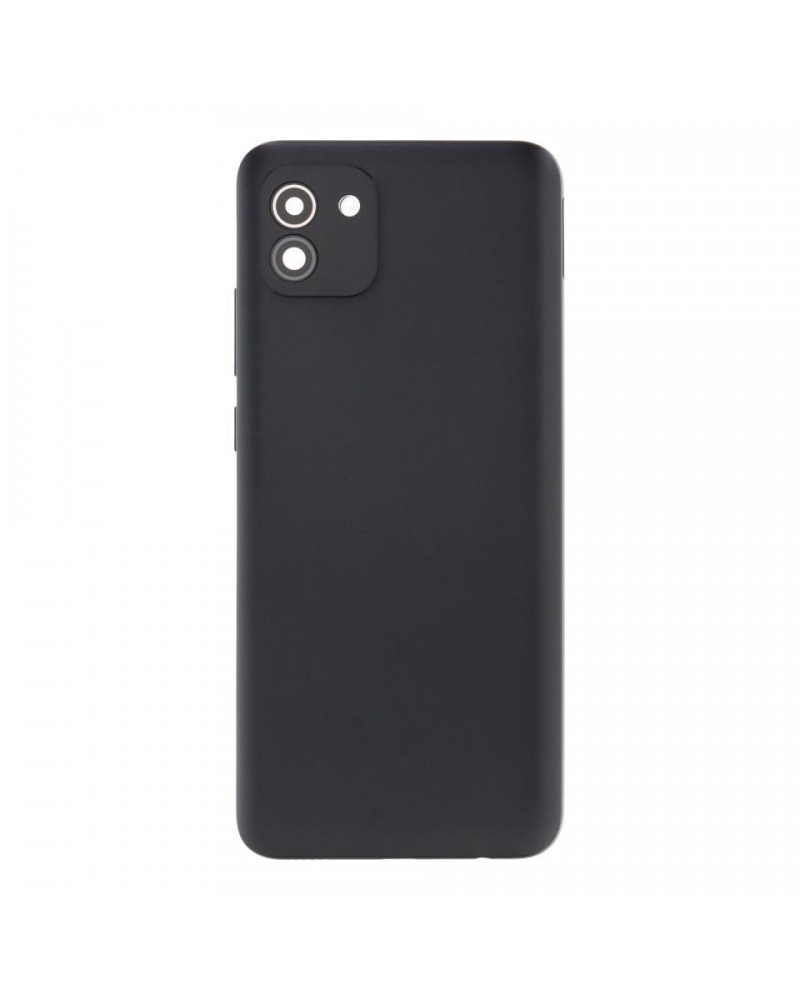 Rear Battery and Camera Lens Cover for Samsung Galaxy A03 A035 A035G - Black