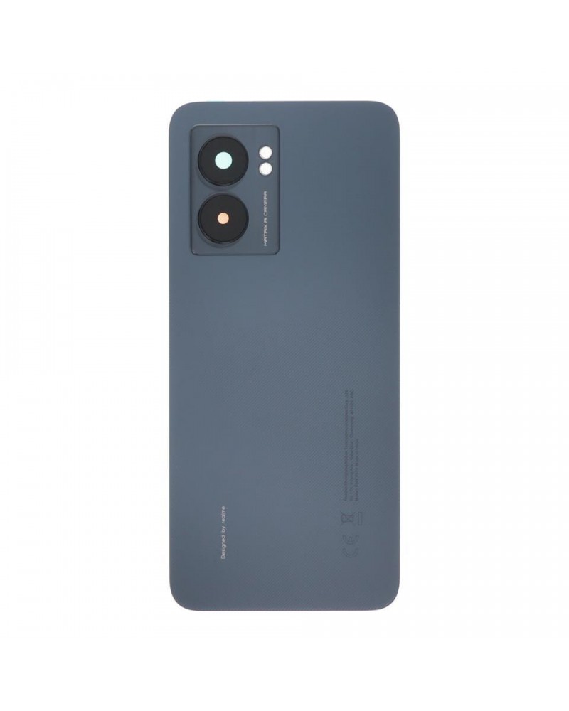 Tapa Trasera de Bateria y Lente de Camara para Realme Narzo 50 5G RMX3572  RMX3571 - Negra