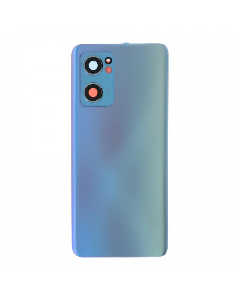 Rear Battery Cover and Camera Lens for Oppo Reno 7 5G CPH2371 - Blue