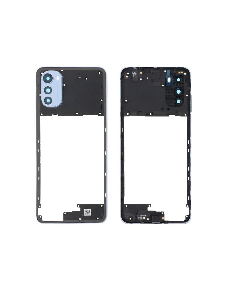 Central Frame for Motorola Moto E32 XT2227 - Blue