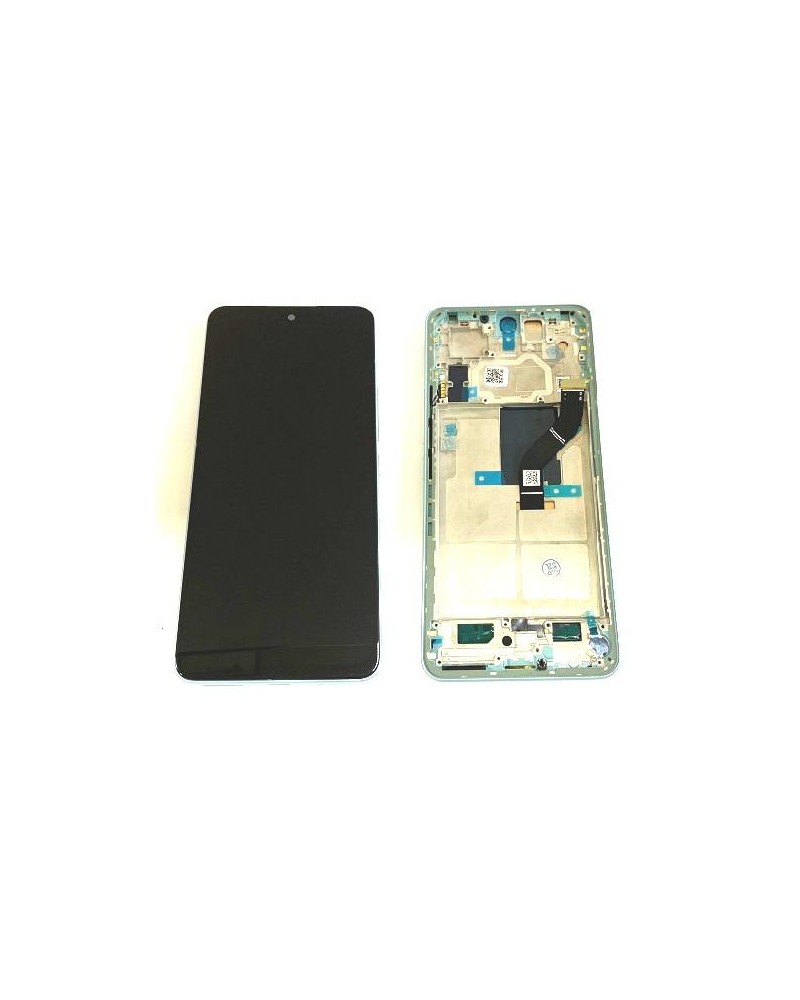 LCD e Ecrã Táctil com Moldura Azul para Xiaomi Mi 12 Lite 2203129G Qualidade TFT