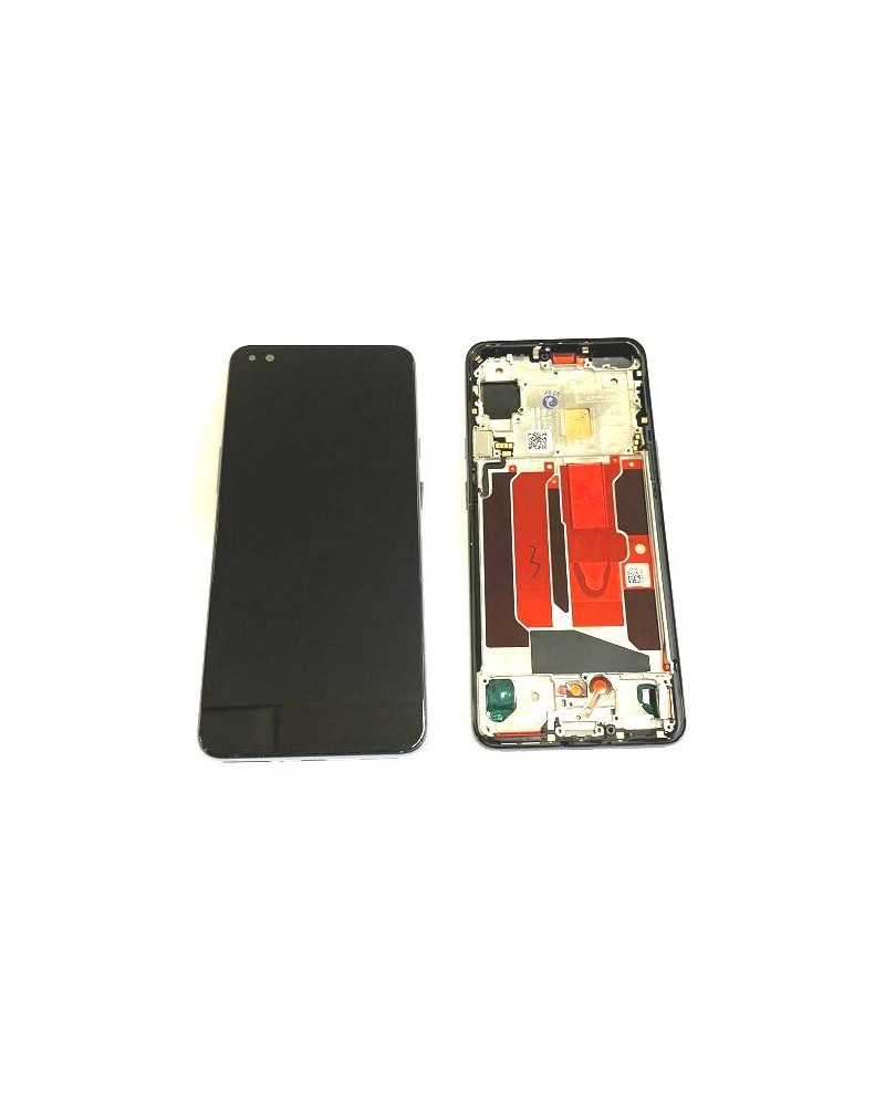 LCD e ecrã tátil com moldura cinzenta para Oneplus Nord AC2001 AC2003 Qualidade Incell