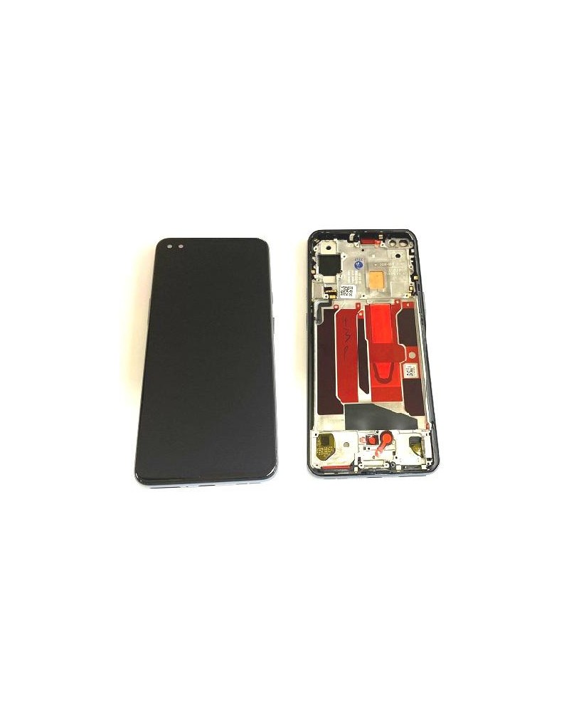 LCD e ecrã tátil com moldura cinzenta para Oneplus Nord AC2001 AC2003 Qualidade Oled