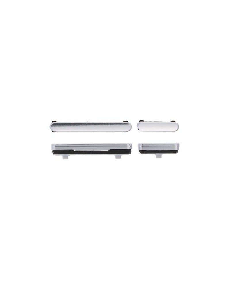 Volume and Power Button Set for Samsung Galaxy S22 S901 S22 Plus S906 - Silver