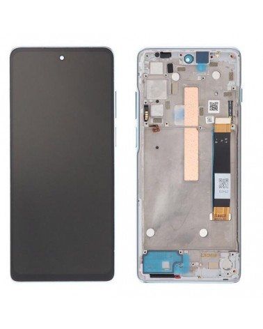 Pantalla LCD y Tactil con Marco Verde Glacier Green para Motorola Moto G200 5G XT2175   Motorola Moto Edge S30 