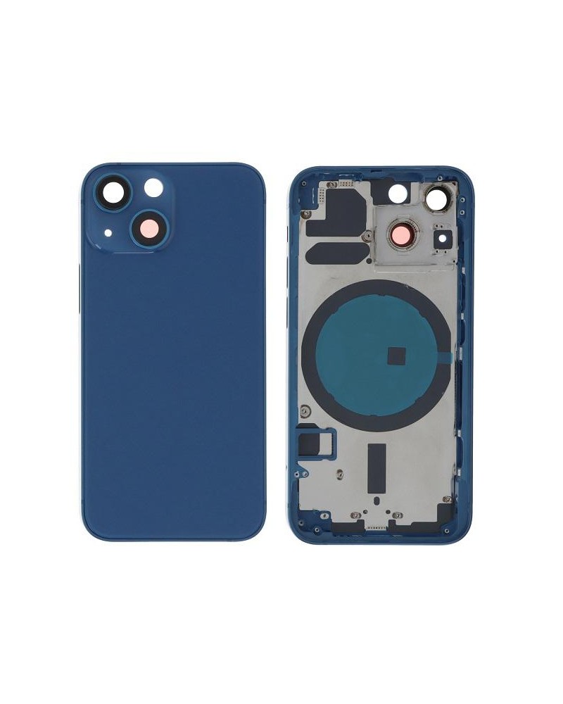 Centre Chassis with Back Cover for Iphone 13 Mini - Blue