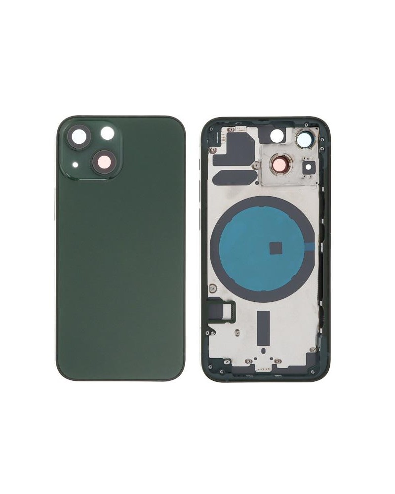 Chassis central com tampa traseira para Iphone 13 Mini - Verde