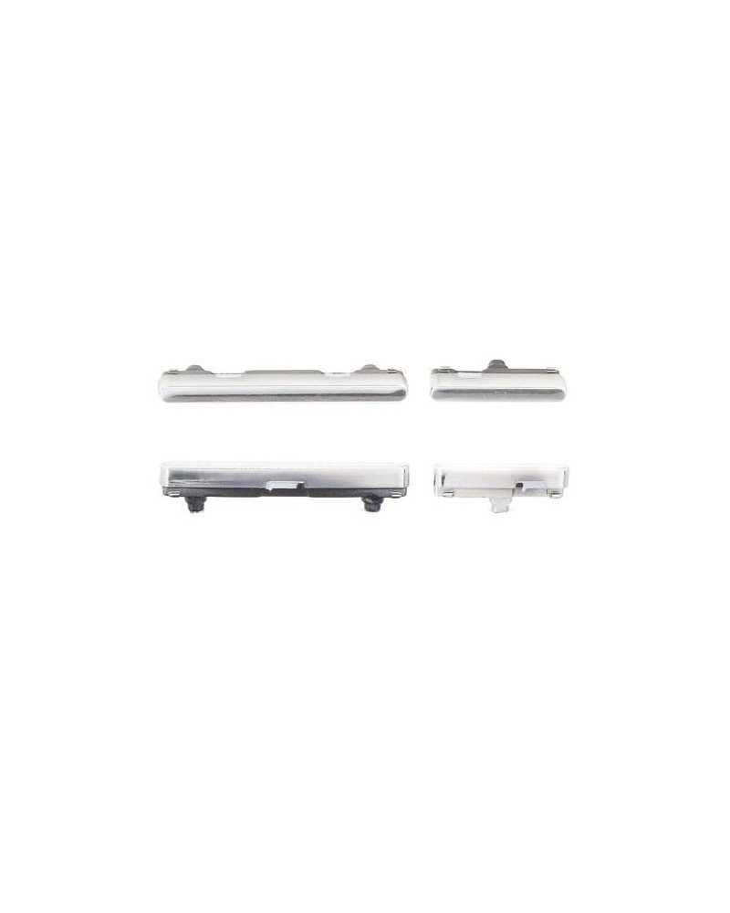 Volume and Power Button Set for Samsung Galaxy S22 Ultra S908 - Silver