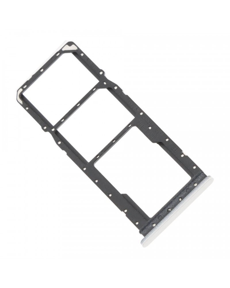 Soporte Tarjeta Dual Sim para Realme 10 4G RMX3630 - Plata