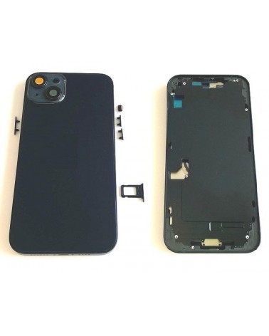 Chassis central com tampa traseira para Iphone 14 Plus - Preto