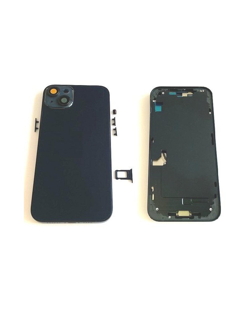 Chassis central com tampa traseira para Iphone 14 Plus - Preto