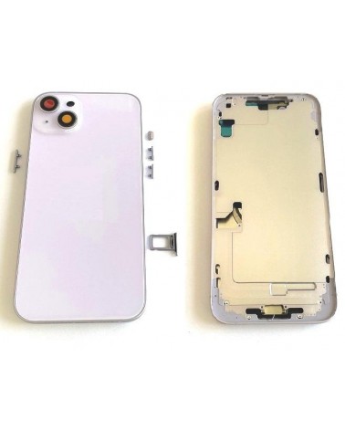 Central Chassis With Back Cover For Iphone 14 Plus - Lilac