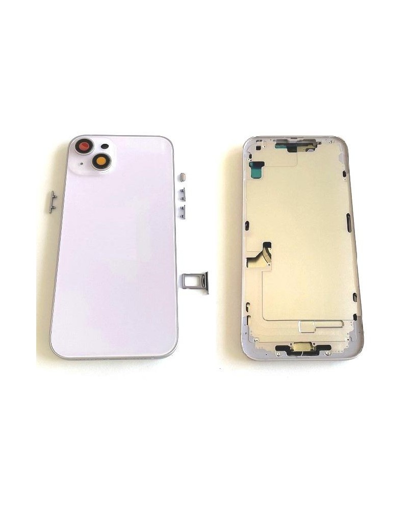 Central Chassis With Back Cover For Iphone 14 Plus - Lilac