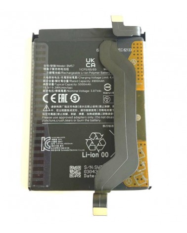 Bateria BM57 de 5000mAh para Xiaomi Redmi Note 10 Pro 5G