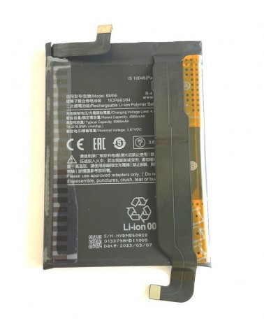 Bateria BM56 de 5065mAh para Xiaomi Redmi K40