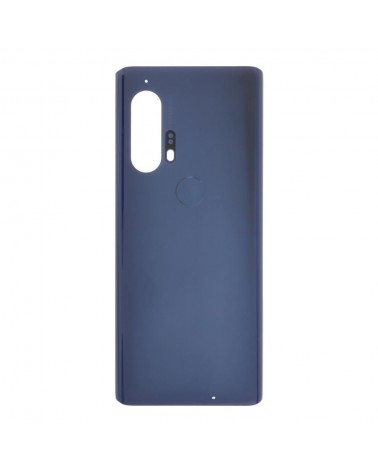 Tampa traseira da bateria para Motorola Moto Edge Plus XT2061-3 - Azul