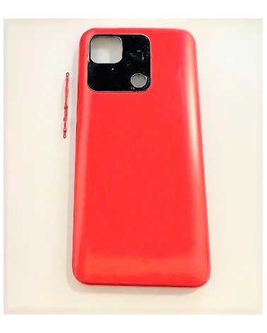 Tampa traseira da bateria para Xiaomi Redmi 10A 220233L2C - Vermelho