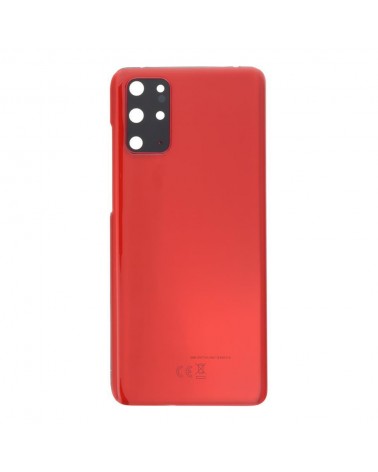 Battery and Camera Lens Back Cover for Samsung Galaxy S20 Plus G986 G986F G986F - Red