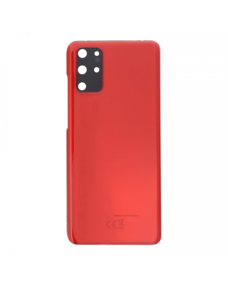 Battery and Camera Lens Back Cover for Samsung Galaxy S20 Plus G986 G986F G986F - Red