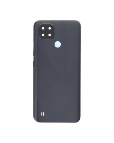 Tapa Trasera de Bateria y Lente de Camara para Realme C21 RMX3201 - Negra