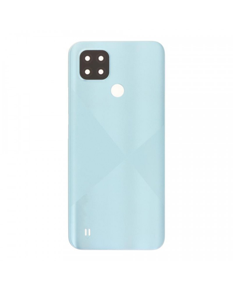 Tapa Trasera de Bateria y Lente de Camara para Realme C21 RMX3201 - Azul