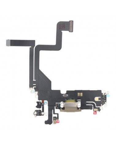 Charging Connector Flex for Iphone 14 Pro - Gold OEM