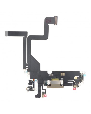 Flex Conector de Carga para Iphone 14 Pro - Dorado OEM