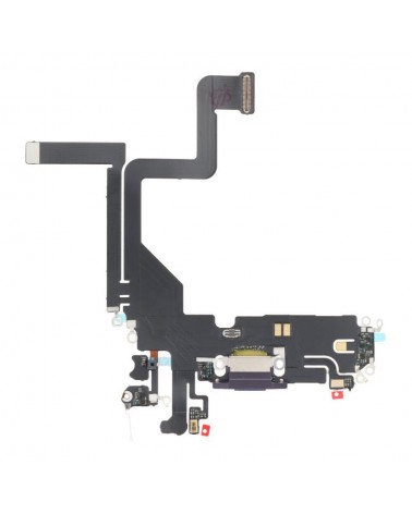 Flexão do conetor de carregamento para Iphone 14 Pro - Roxo OEM