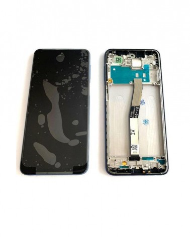 LCD e ecrã tátil com moldura azul para Xiaomi Redmi Note 9S Xiaomi Redmi Note 9 Pro Service Pack 560004J6A100
