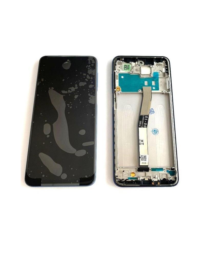 LCD e ecrã tátil com moldura azul para Xiaomi Redmi Note 9S Xiaomi Redmi Note 9 Pro Service Pack 560004J6A100
