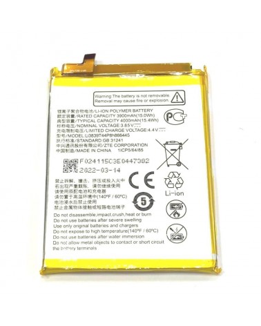 Bateria li3839t44p8h866445 para ZTE Blade A71 De 4000mAh