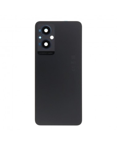 Rear Battery and Camera Lens Cover for Oppo Reno 7 Lite 5G CPH2343 - Black