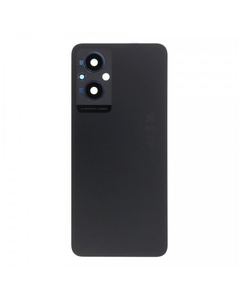 Rear Battery and Camera Lens Cover for Oppo Reno 7 Lite 5G CPH2343 - Black