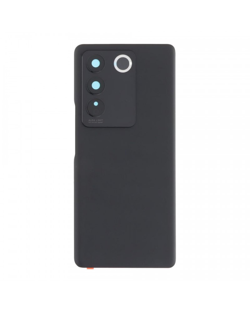 Rear Battery and Camera Lens Cover for Vivo V27 V2231 V2246 V2231 V2246 - Black