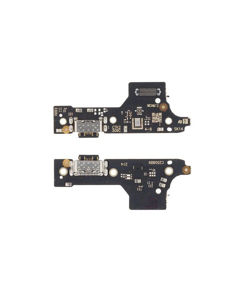 Conector de carregamento flexível para Xiaomi Redmi 12 23053RN02L 23053RN02Y