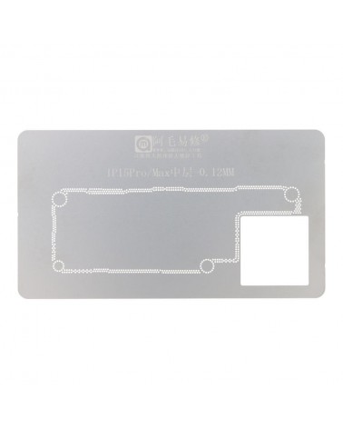 0 12 MM Mid Layer BGA Reballing Template for iPhone 15 Pro 15 Pro Max