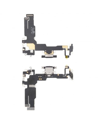 Flex Conector de Carga tipo C para Iphone 15 - Negro