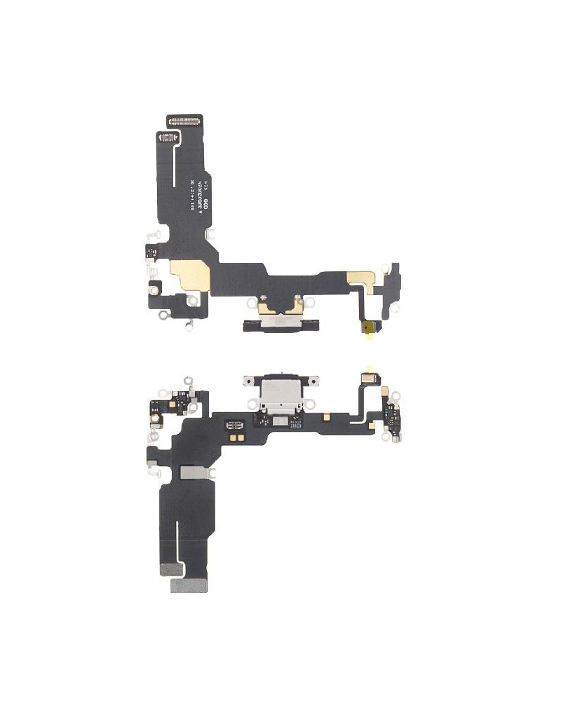 Flex Conector de Carga tipo C para Iphone 15 - Negro