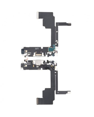 Conector de carregamento Flex tipo C para Iphone 15 Pro - Branco titânio