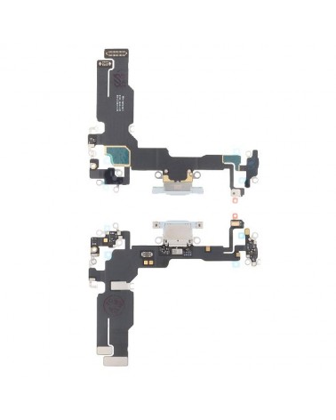 Conector de carregamento Flex tipo C para Iphone 15 - Branco