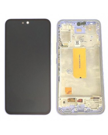 LCD and touch screen with purple lilac frame for Samsung Galaxy A54 5G A546 A546B TFT quality