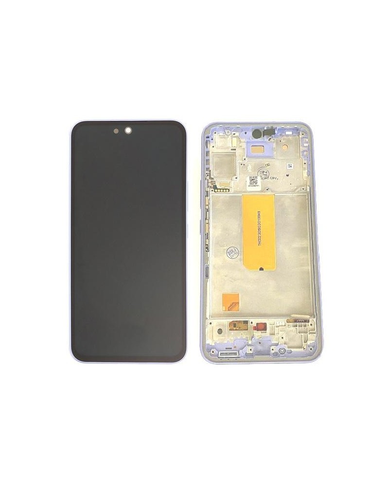 LCD and touch screen with purple lilac frame for Samsung Galaxy A54 5G A546 A546B TFT quality