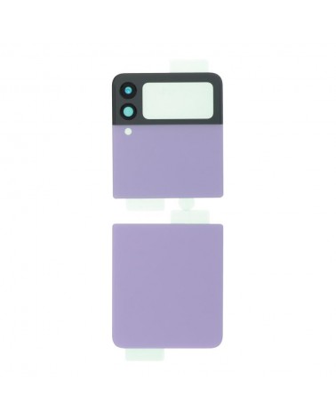 Conjunto de capa traseira para Samsung Galaxy Z Flip 3 5G F711 - Lilás púrpura