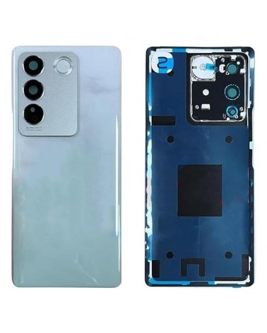 Rear Battery Cover and Camera Lens for Vivo V27 V2231 V2246 V2231 V2246 - Green