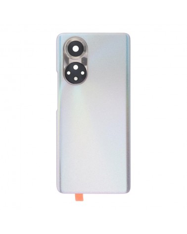 Rear Battery Cover and Camera Lens for Huawei Honor 50 NTH-AN00 NTH-NX9 - Silver