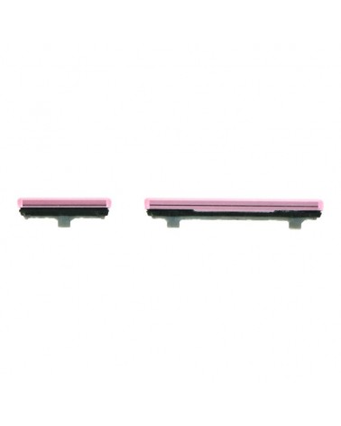 Set Boton de Volumen y Encendido para Samsung Galaxy S20 G980 G980F   S20 5G G981 G981F - Rosa