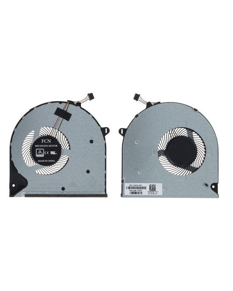 CPU cooling fan for HP 15-DU 15-DW 15-DY 15S-DU 15S-DR 15S-DY 15S-DY 15S-FQ 15S-DU 15S-DR 15S-DY 15S-FQ