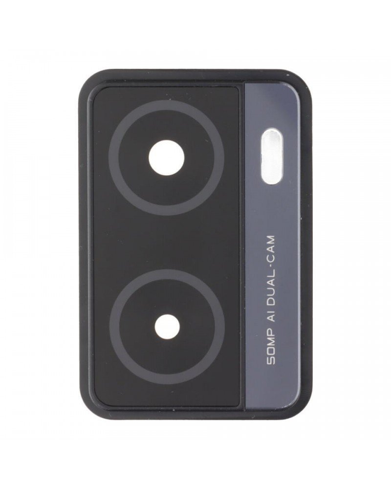 Embellecedor y Lente de Camara Trasera para Oneplus Nord N20 SE  CPH2469 - Negro