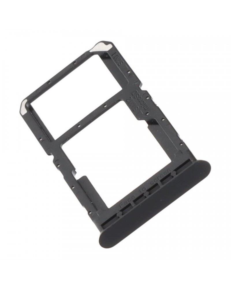 Dual Sim Card Holder for Realme 9i RMX3491 - Black