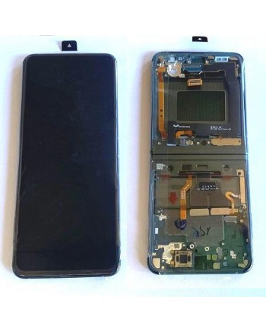LCD e ecrã tátil com moldura verde para Samsung Galaxy Z Flip 3 F711 Service Pack GH82-27243C